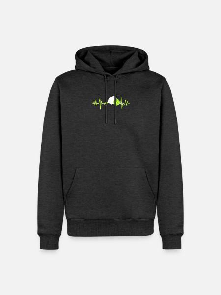 Pickleball-Spieler Pickleball - Männer Premium Bio Hoodie - Anthrazit meliert