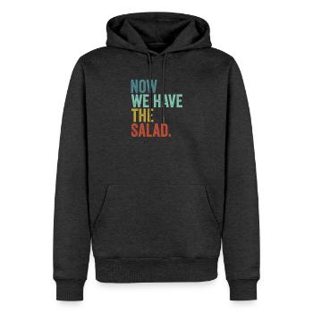 Denglisch Now We Have The Salad - Männer Premium Bio Hoodie - Anthrazit meliert - Vorne - Thijin (182cm)