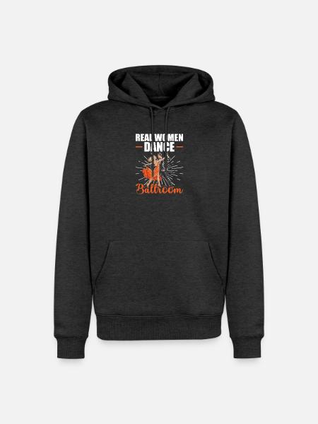 Echte Frauen Tanzen Gesellschaftstanz Ballroom - Männer Premium Bio Hoodie - Anthrazit meliert