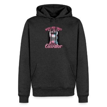 Ascenseur pour tout-petits et enfants - Sweat à capuche Premium bio Homme - anthracite chiné - Devant - Thijin (182cm)