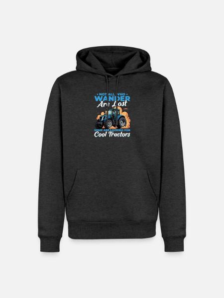 Tractor Kids Farm Lifestyle - Männer Premium Bio Hoodie - Anthrazit meliert