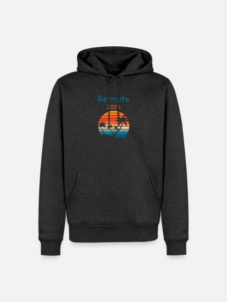 Tropischer Rückzug 2026 - Männer Premium Bio Hoodie - Anthrazit meliert