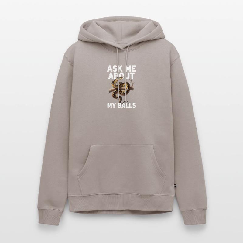 Python roi Serpents Amateurs de terrarium Python Sweat à capuche Premium bio Homme