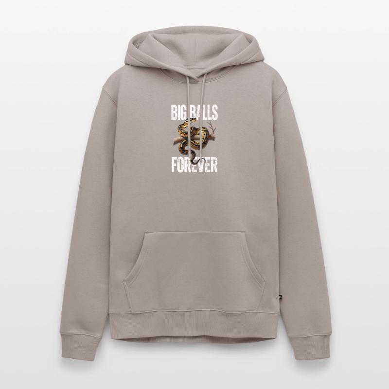 Königspython Schlangen Liebhaber Terrarium Python Männer Premium Bio Hoodie