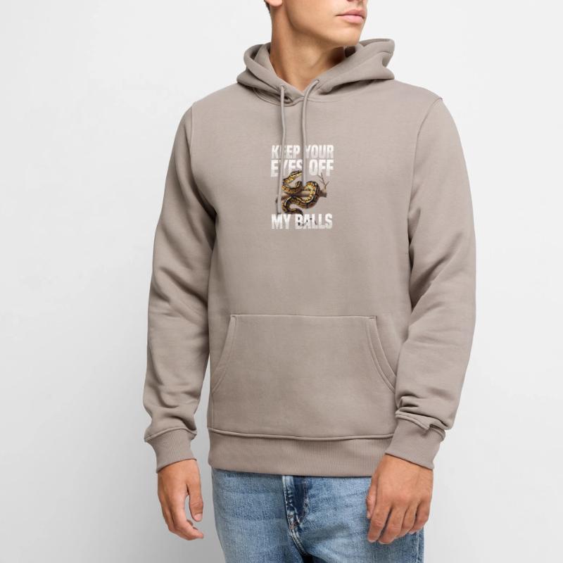 Python roi Serpents Amateurs de terrarium Python Sweat à capuche Premium bio Homme