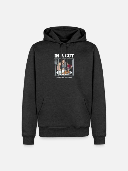 Schnittsaison Bei Reduziertem Kaloriendefizit - Männer Premium Bio Hoodie - Anthrazit meliert
