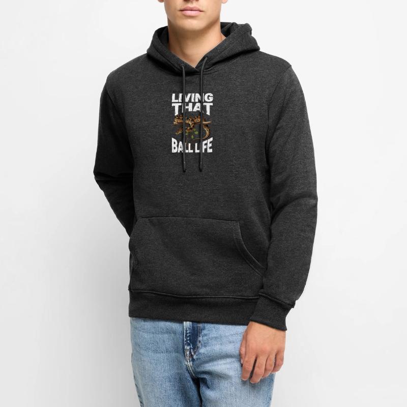 Python roi Serpents Amateurs de terrarium Python Sweat à capuche Premium bio Homme