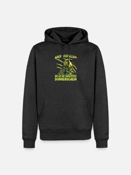 Budgie Wellensittich Australischer Sittich Budgie - Männer Premium Bio Hoodie - Anthrazit meliert