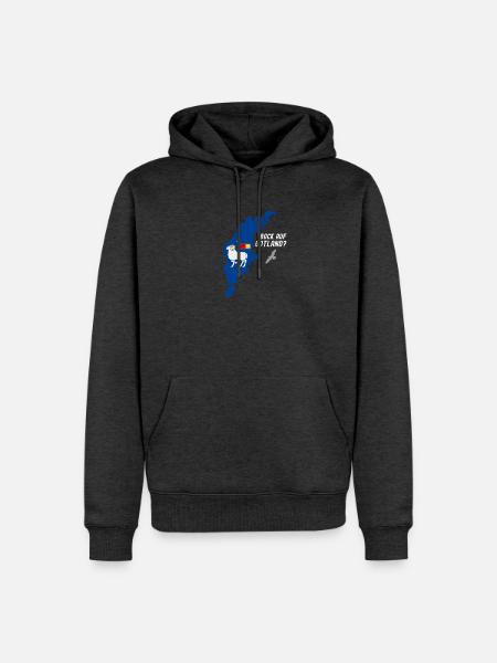 Bock auf Gotland - Männer Premium Bio Hoodie - Anthrazit meliert
