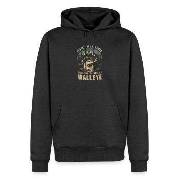 Es ist alles Spaß und Spiel, bis jemand einen Walle verliert - Männer Premium Bio Hoodie - Anthrazit meliert - Vorne - Thijin (182cm)