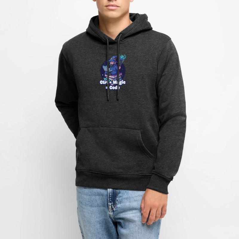 Ctrl Magic Code Wizard Men’s Premium Organic Hoodie