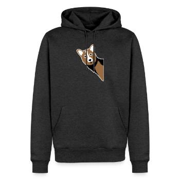 Corgi-Kuckuck – Perfekte für jeden Hundebesitzer - Männer Premium Bio Hoodie - Anthrazit meliert - Vorne - Thijin (182cm)