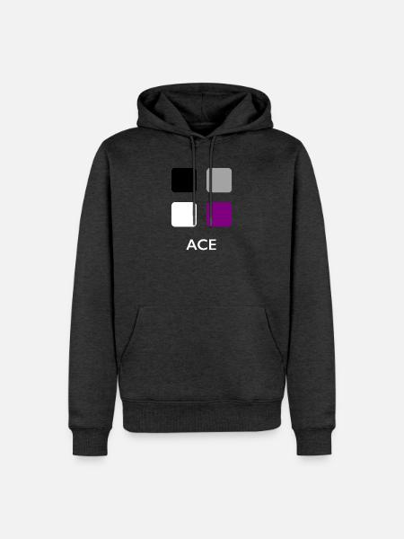 asexuelle Bäckerei - Männer Premium Bio Hoodie - Anthrazit meliert
