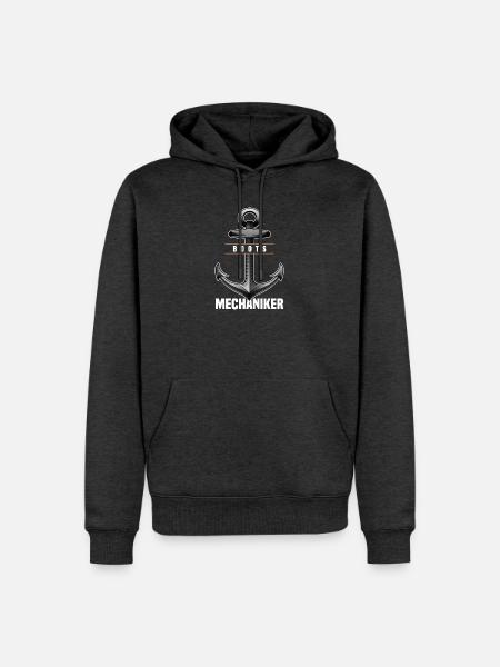 Bootsmechaniker - Männer Premium Bio Hoodie - Anthrazit meliert