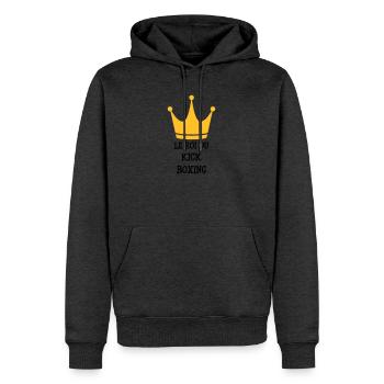 Kickboxing / Kickboxer / Kick Boxing / Kick Boxer - Men’s Premium Organic Hoodie - heather anthracite - Front - Thijin (182cm)