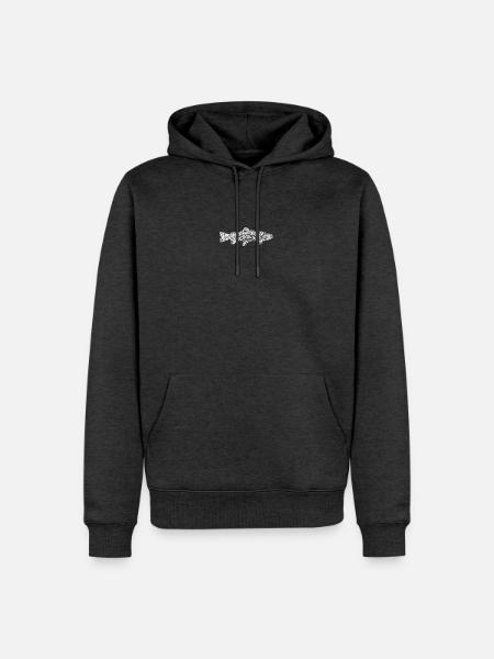 Forelle - Männer Premium Bio Hoodie - Anthrazit meliert