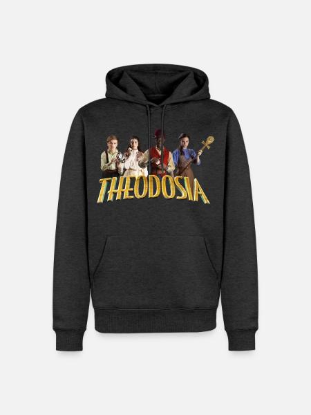Theodosia Theo Mit Henry, Will Und Safiya - Männer Premium Bio Hoodie - Anthrazit meliert