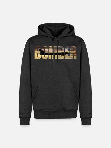 Bomber Tu-95 - Men’s Premium Organic Hoodie - heather anthracite