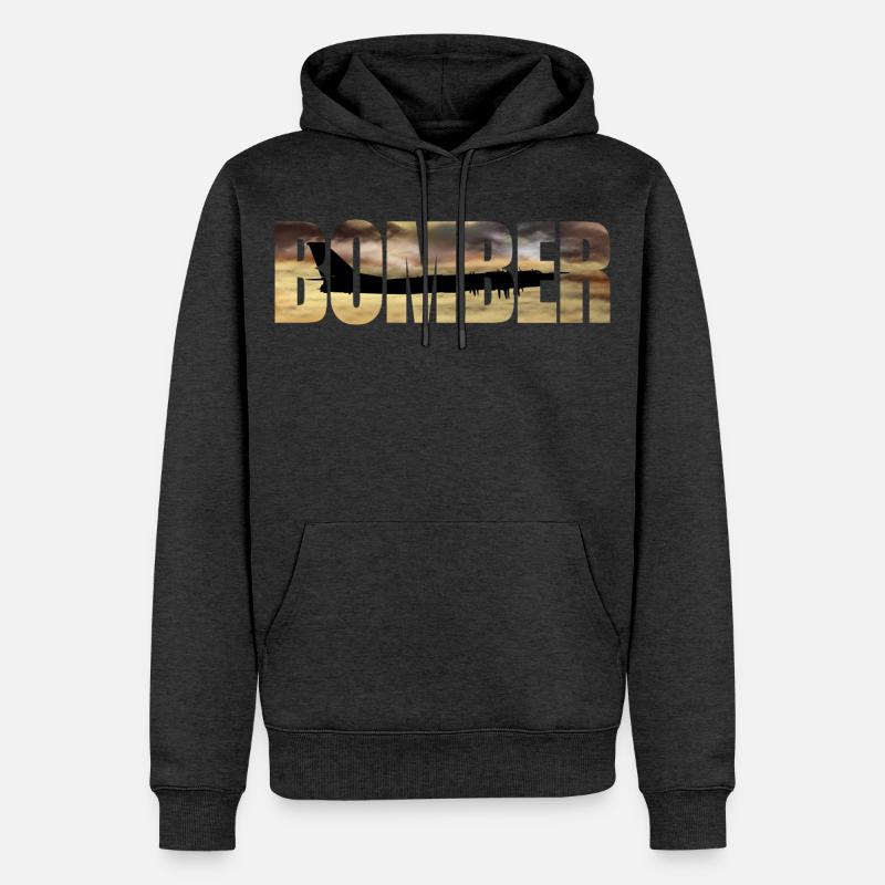 Bomber Tu-95 - Men’s Premium Organic Hoodie - heather anthracite