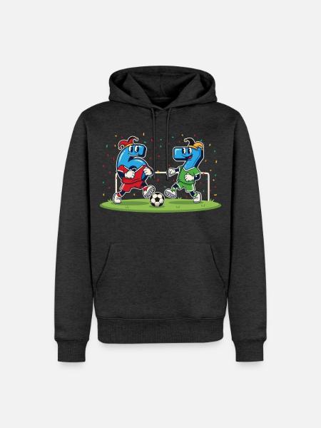 67 Six Seven Carnival Costume Fußball Italien Meme - Männer Premium Bio Hoodie - Anthrazit meliert