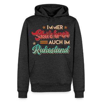 Rente IMMER SKIFAHRER AUCH IM RUHESTAND Lustig - Männer Premium Bio Hoodie - Anthrazit meliert - Vorne - Thijin (182cm)