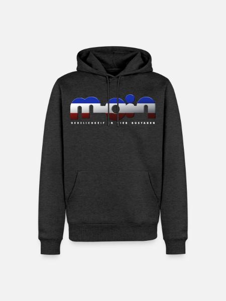 Moin - Männer Premium Bio Hoodie - Anthrazit meliert