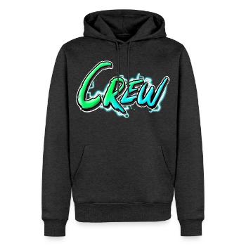 équipage - Sweat à capuche Premium bio Homme - anthracite chiné - Devant - Thijin (182cm)