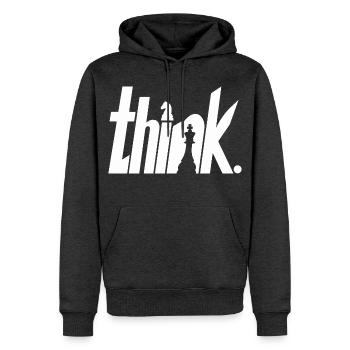 Schach - Männer Premium Bio Hoodie - Anthrazit meliert - Vorne - Thijin (182cm)