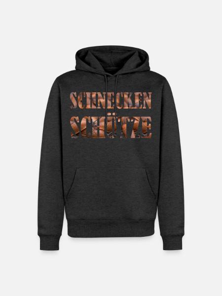 SCHNECKENSCHüTZE Gartenarbeit Gärtner Beet Rasen - Männer Premium Bio Hoodie - Anthrazit meliert