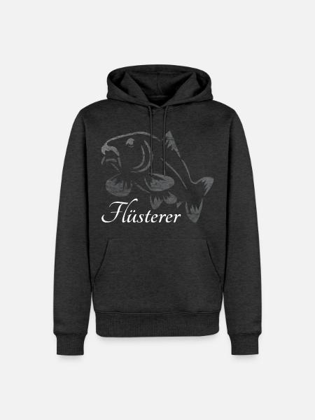 Karpfen - Männer Premium Bio Hoodie - Anthrazit meliert