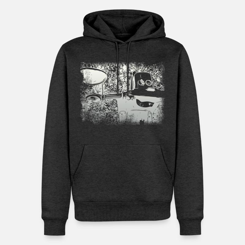 Simson Schwalbe KR51 - Männer Premium Bio Hoodie - Anthrazit meliert