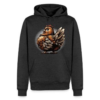 Chickens Chicken Chicken Lover Rooster Chicken Owner - Men’s Premium Organic Hoodie - heather anthracite - Front - Thijin (182cm)