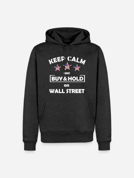 Der Wall Street Investor - Männer Premium Bio Hoodie - Anthrazit meliert