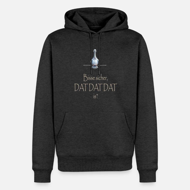 DAT DAT DAT - Männer Premium Bio Hoodie - Anthrazit meliert