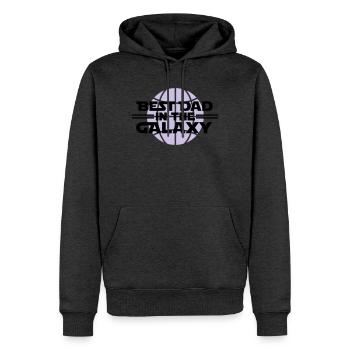 Beste Vati in der Galaxie - Männer Premium Bio Hoodie - Anthrazit meliert - Vorne - Thijin (182cm)