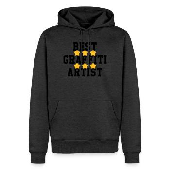 Graffiti / Tag / Writer / Street Art - Sweat à capuche Premium bio Homme - anthracite chiné - Devant - Thijin (182cm)