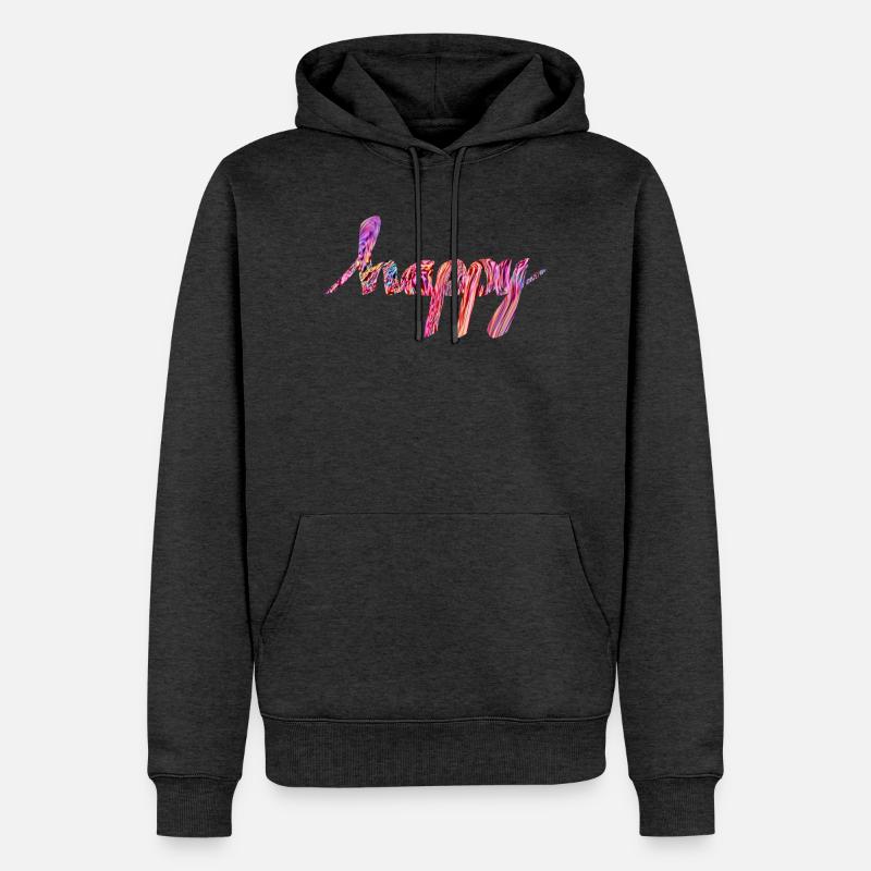 content - Sweat à capuche Premium bio Homme - anthracite chiné
