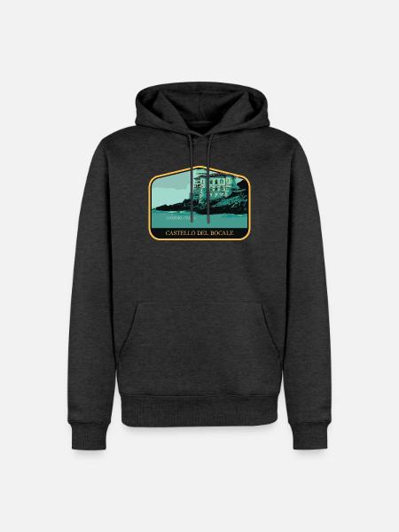 Château de Boccale: Charme der toskanischen Küste - Männer Premium Bio Hoodie - Anthrazit meliert