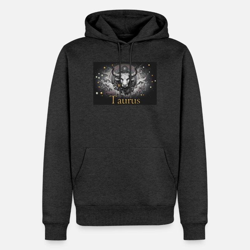 Taurus Sternzeichen Sternzeichen Stier  - Männer Premium Bio Hoodie - Anthrazit meliert