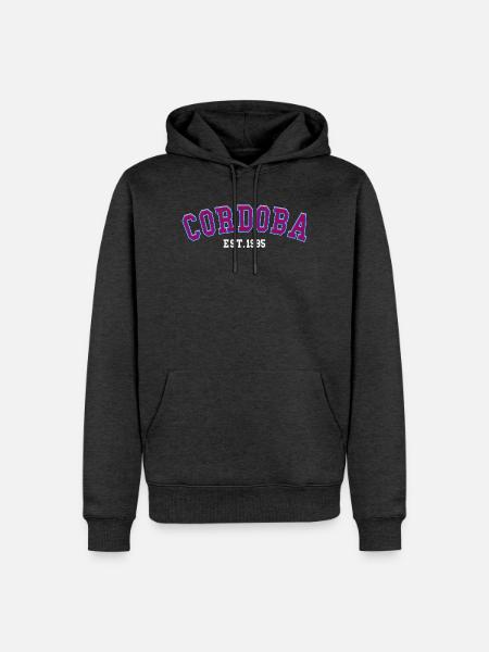 Córdoba gegründet 1995 - Männer Premium Bio Hoodie - Anthrazit meliert