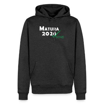 Matura 2026 Done - Männer Premium Bio Hoodie - Anthrazit meliert - Vorne - Thijin (182cm)