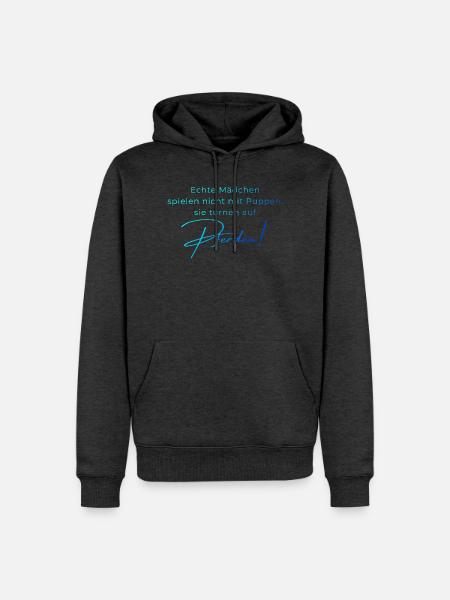 Voltigieren Spruch – Geschenk für Voltigierer - Männer Premium Bio Hoodie - Anthrazit meliert