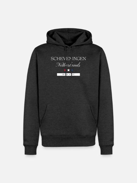 Scheveningen Niederlande Souvenir – Reise - Männer Premium Bio Hoodie - Anthrazit meliert