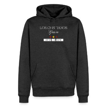 Los Cristianos Spanien Souvenir – Reise minimalist - Männer Premium Bio Hoodie - Anthrazit meliert - Vorne - Thijin (182cm)