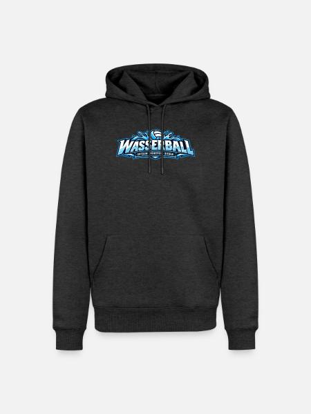 Wasserball Teamgeist Logo - Männer Premium Bio Hoodie - Anthrazit meliert