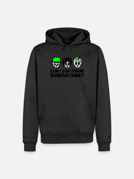 subculture - Men’s Premium Organic Hoodie - heather anthracite