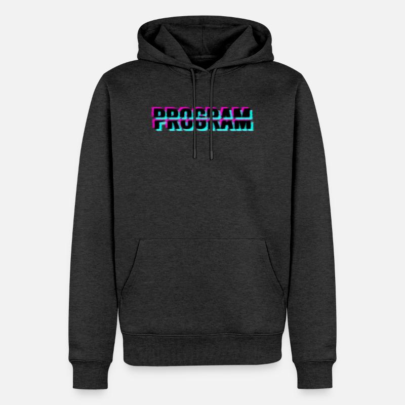 Programme informatique - Sweat à capuche Premium bio Homme - anthracite chiné
