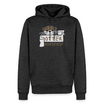 Otter Nonsense Lustig Wortspiel Otter Liebe Spruch - Männer Premium Bio Hoodie - Anthrazit meliert - Vorne - Thijin (182cm)