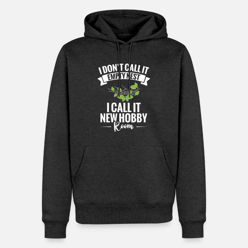 Empty-Nest-Mama von Highschool-Absolvent Empty-Nester - Männer Premium Bio Hoodie - Anthrazit meliert