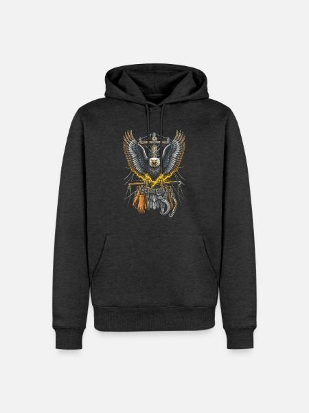 Leitungsmonteur Freileitungsmonteur - Männer Premium Bio Hoodie - Anthrazit meliert